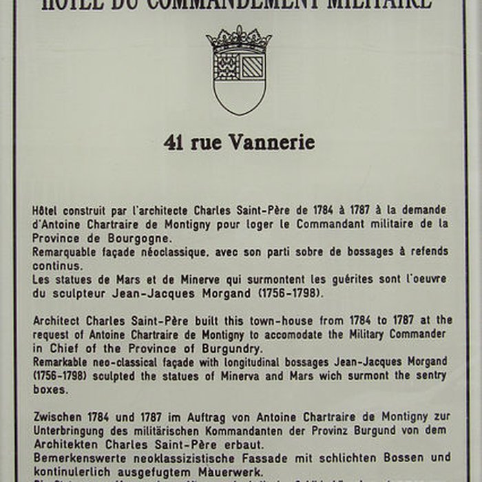 Photo de Hôtel Chartraire de Montigny à Dijon