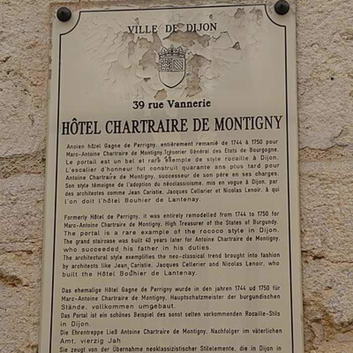 Photo de Hôtel Chartraire de Montigny à Dijon