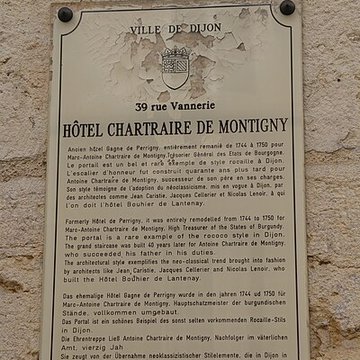 Hôtel Chartraire de Montigny à Dijon