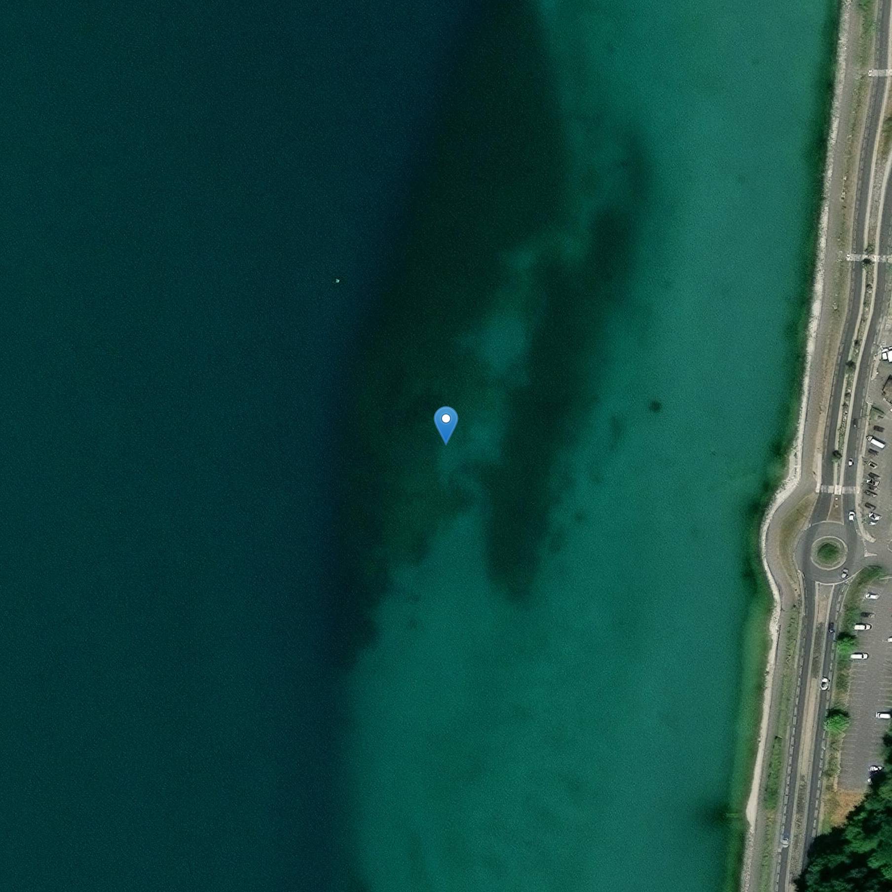 Photo de Site archéologique du Saut immergé dans le lac du Bourget