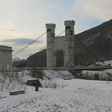 Pont suspendu de la Caille également sur commune dAllonzier-la-Caille