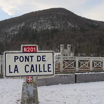 Pont suspendu de la Caille également sur commune dAllonzier-la-Caille