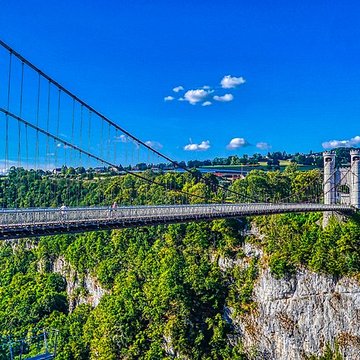 Pont suspendu de la Caille également sur commune dAllonzier-la-Caille