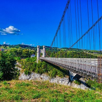 Pont suspendu de la Caille également sur commune dAllonzier-la-Caille