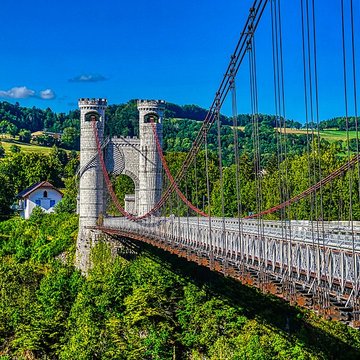Pont suspendu de la Caille également sur commune dAllonzier-la-Caille