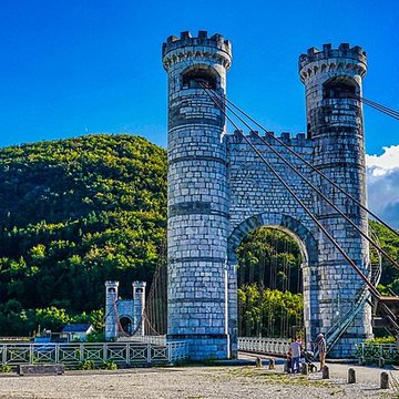 Pont suspendu de la Caille également sur commune dAllonzier-la-Caille