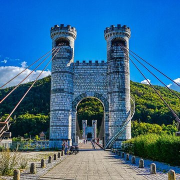 Pont suspendu de la Caille également sur commune dAllonzier-la-Caille