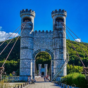 Pont suspendu de la Caille également sur commune dAllonzier-la-Caille