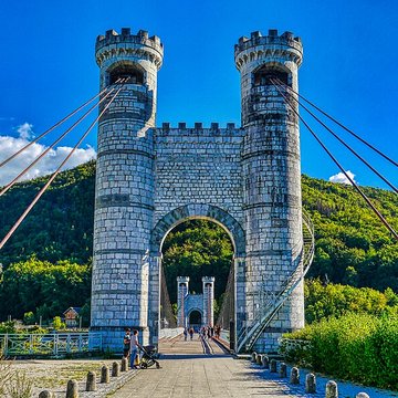Pont suspendu de la Caille également sur commune dAllonzier-la-Caille