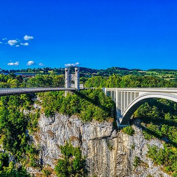 Pont suspendu de la Caille également sur commune dAllonzier-la-Caille