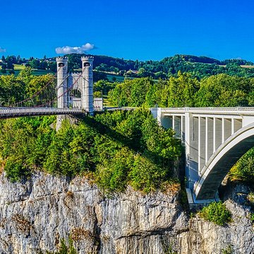 Pont suspendu de la Caille également sur commune dAllonzier-la-Caille