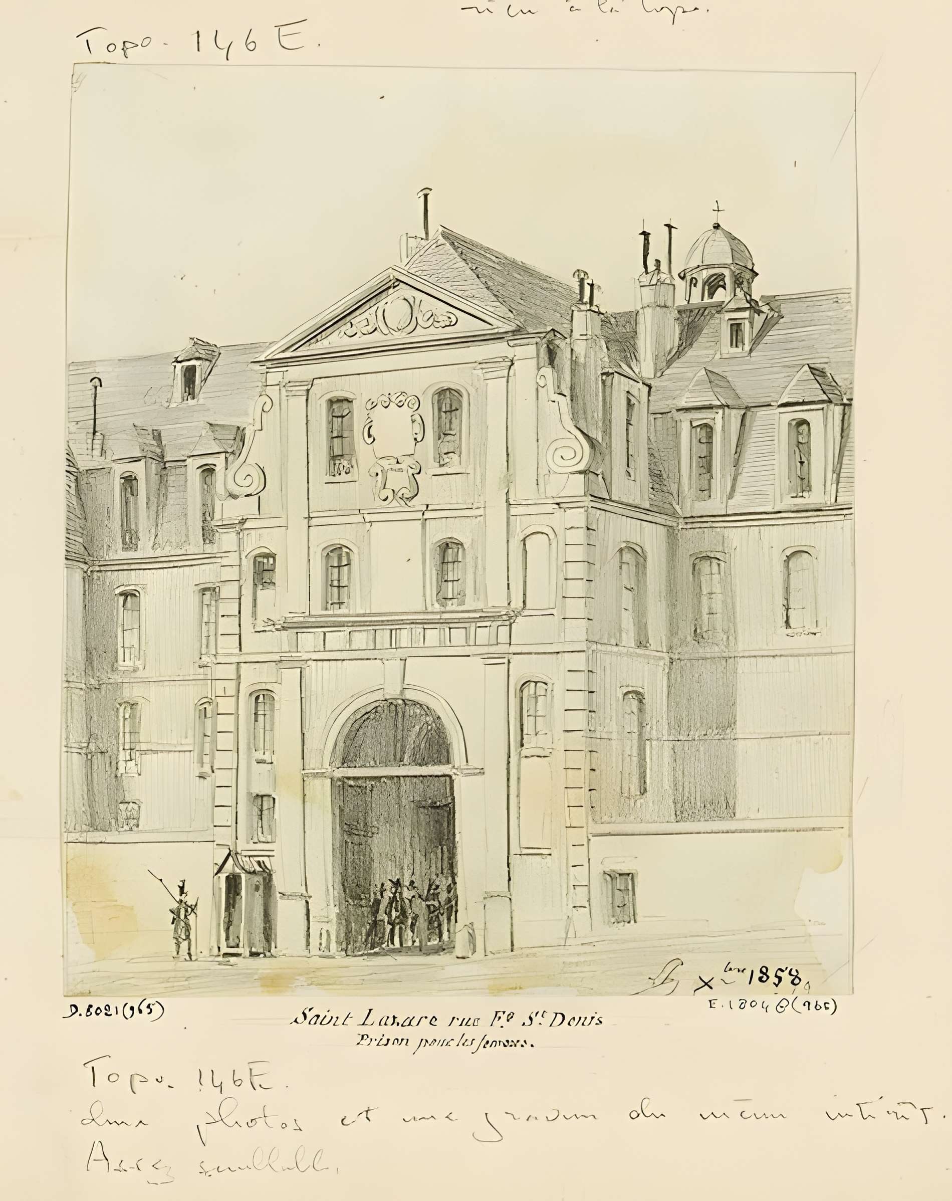 Ancienne prison Saint-Lazare, devenue hôpital Saint-Lazare