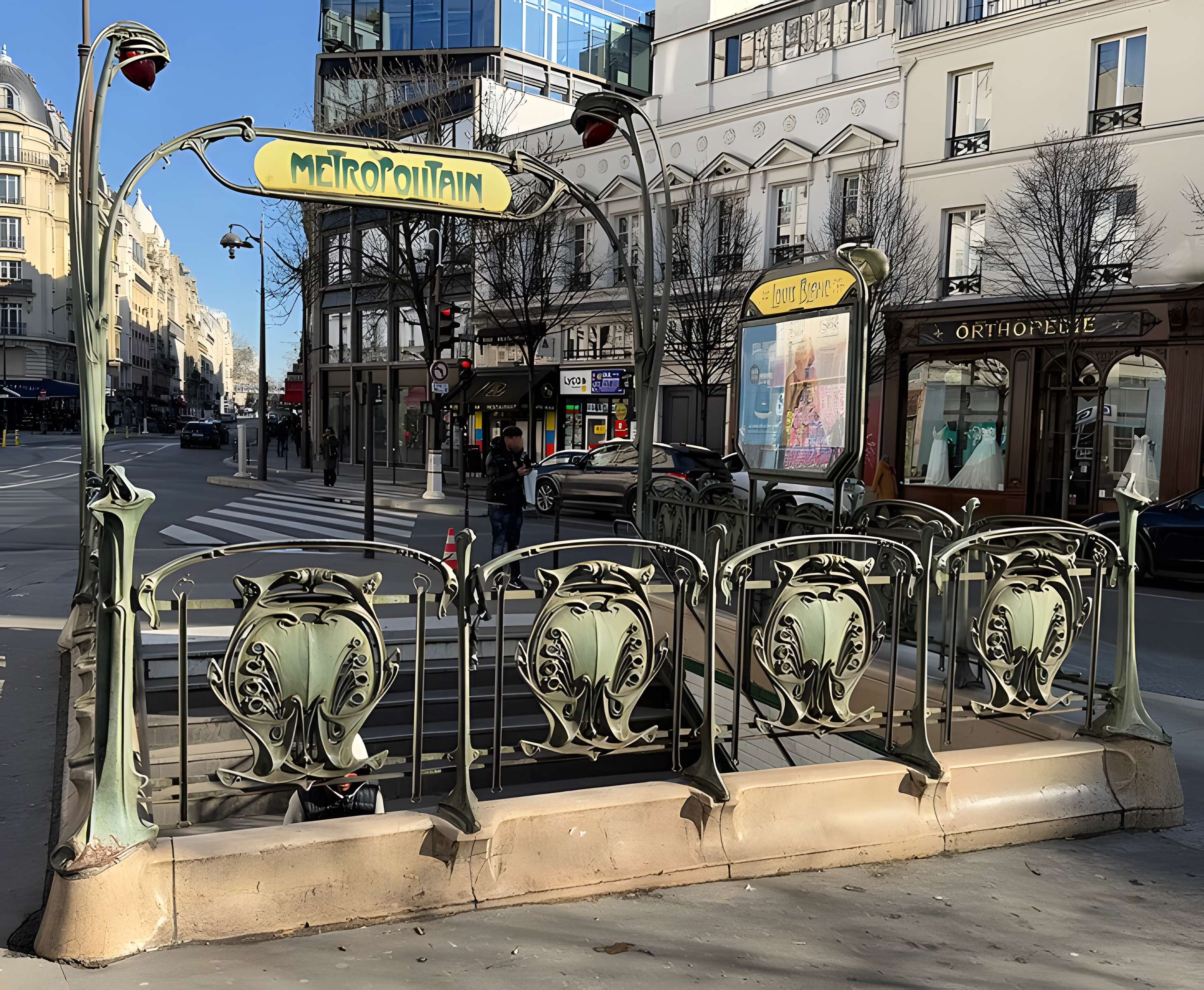 Métropolitain, station Louis-Blanc