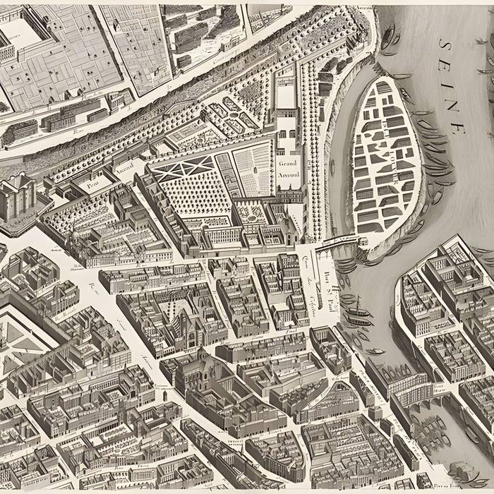 Photo de Ancienne caserne des Mousquetaires Noirs, dans lactuel Hôpital des Quinze-Vingts Centre dophtalmologie