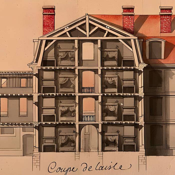 Photo de Ancienne caserne des Mousquetaires Noirs, dans lactuel Hôpital des Quinze-Vingts Centre dophtalmologie