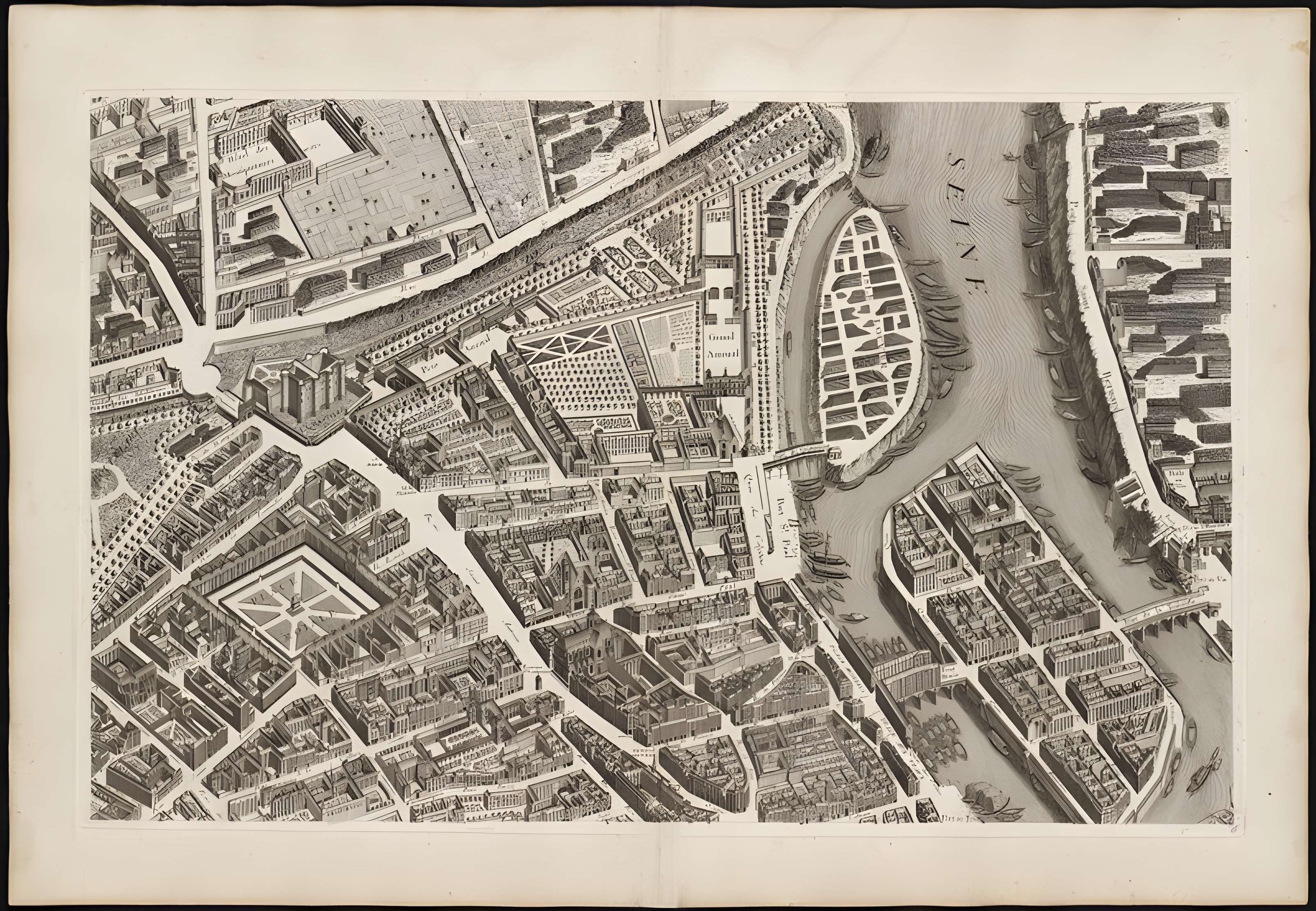 Ancienne caserne des Mousquetaires Noirs, dans l'actuel Hôpital des Quinze-Vingts (Centre d'ophtalmologie)