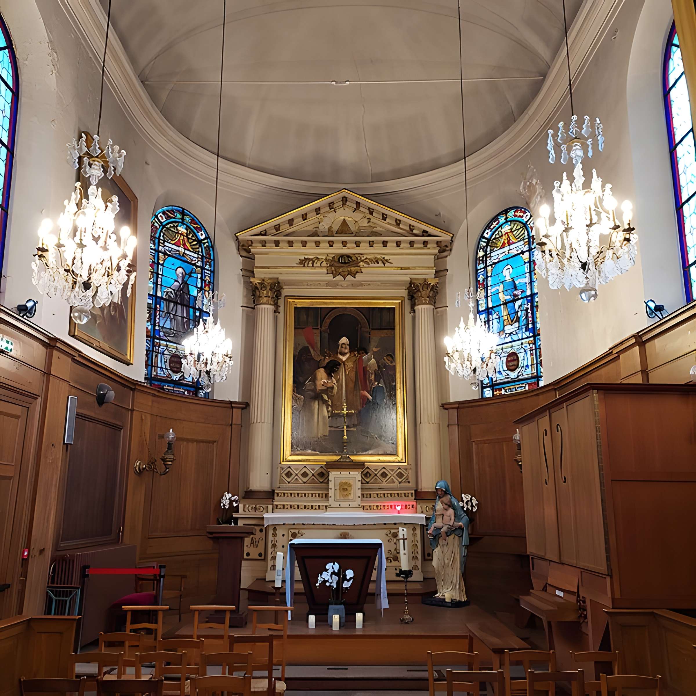 Ancienne caserne des Mousquetaires Noirs, dans l'actuel Hôpital des Quinze-Vingts (Centre d'ophtalmologie)