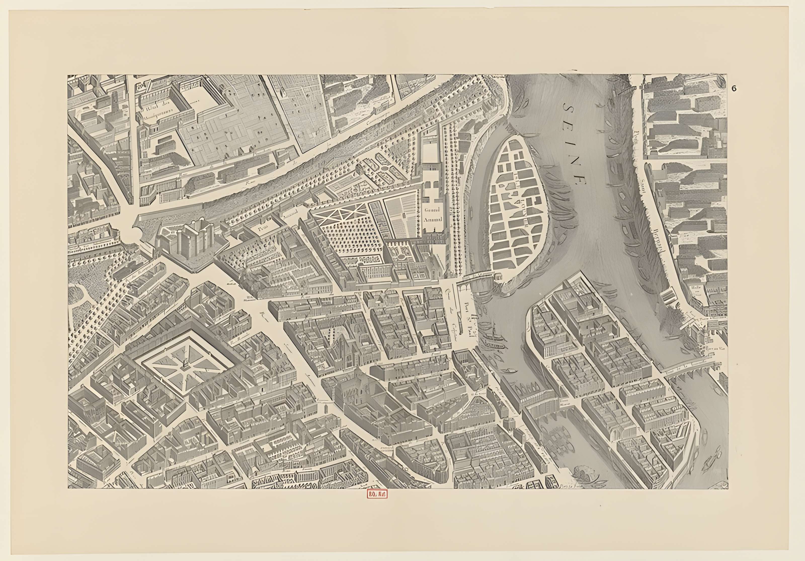 Ancienne caserne des Mousquetaires Noirs, dans l'actuel Hôpital des Quinze-Vingts (Centre d'ophtalmologie)