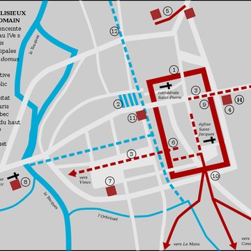 Jardin archéologique de lhôpital de Lisieux