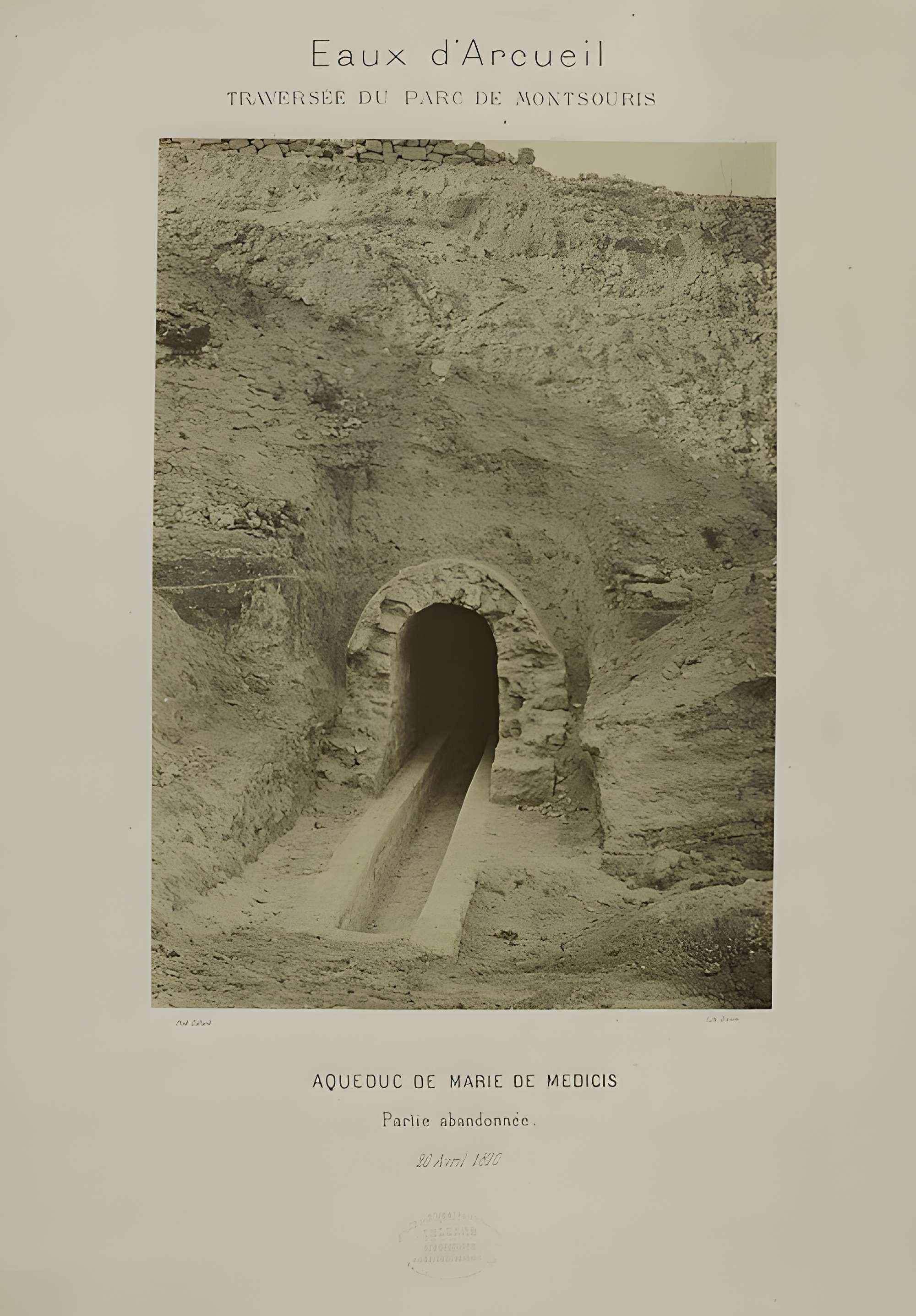Ancien aqueduc des eaux de Rungis ou aqueduc Médicis (également sur communes de Rungis, Arcueil, Fresnes, Cachan, L'Hay-les-Roses, Gentilly, dans le Val-de-Marne)