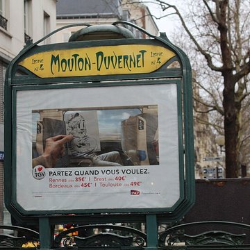 Métropolitain, station Mouton-Duvernet