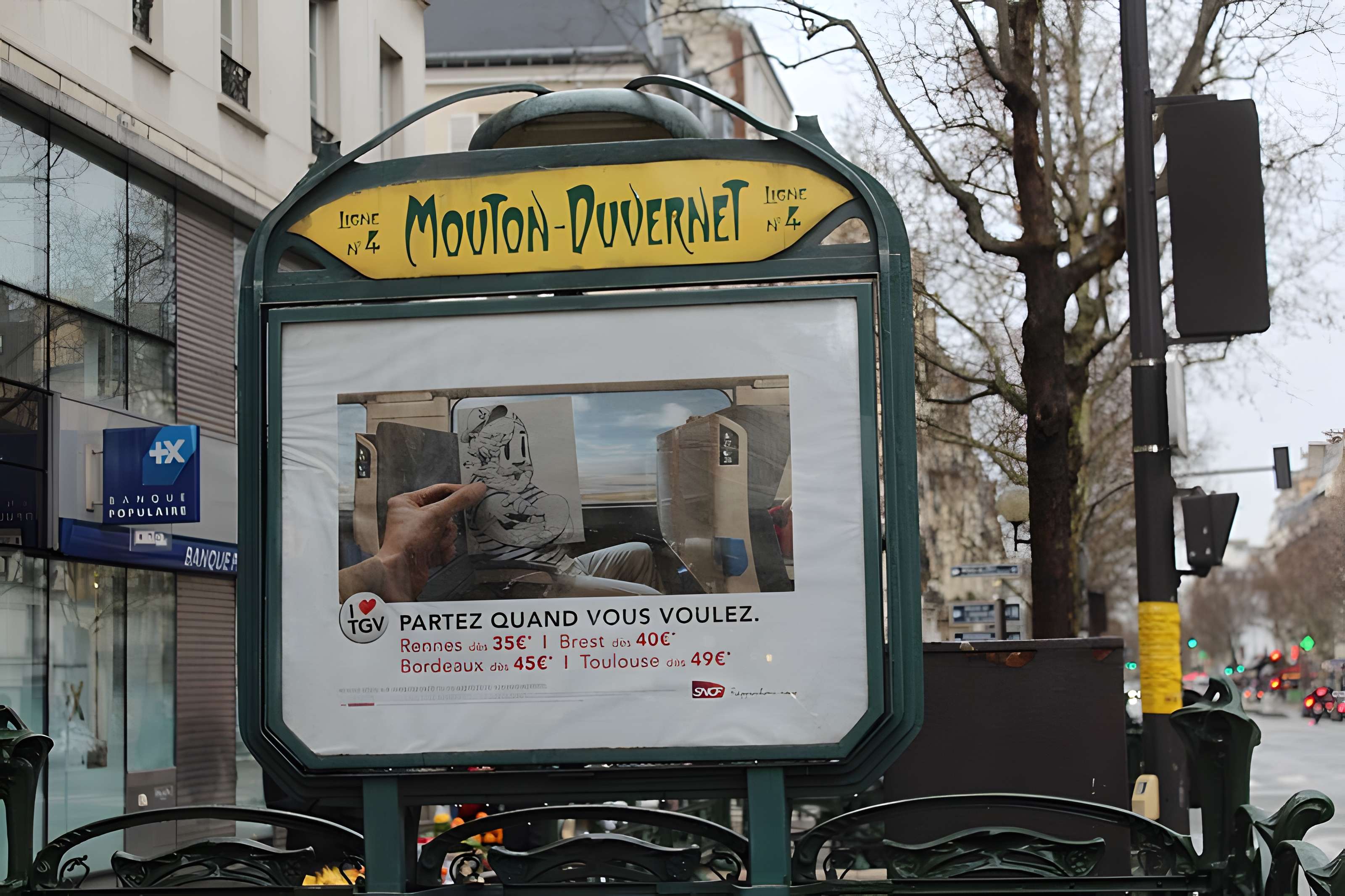 Métropolitain, station Mouton-Duvernet