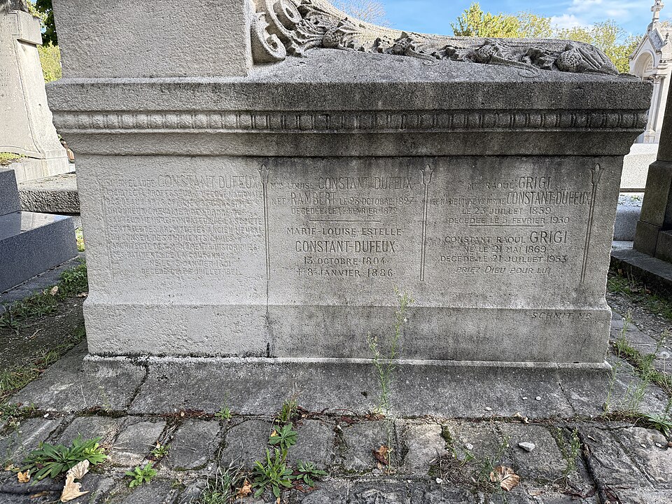Tombeau de la famille Constant-Dufeux
