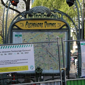 Métropolitain, station Alexandre-Dumas