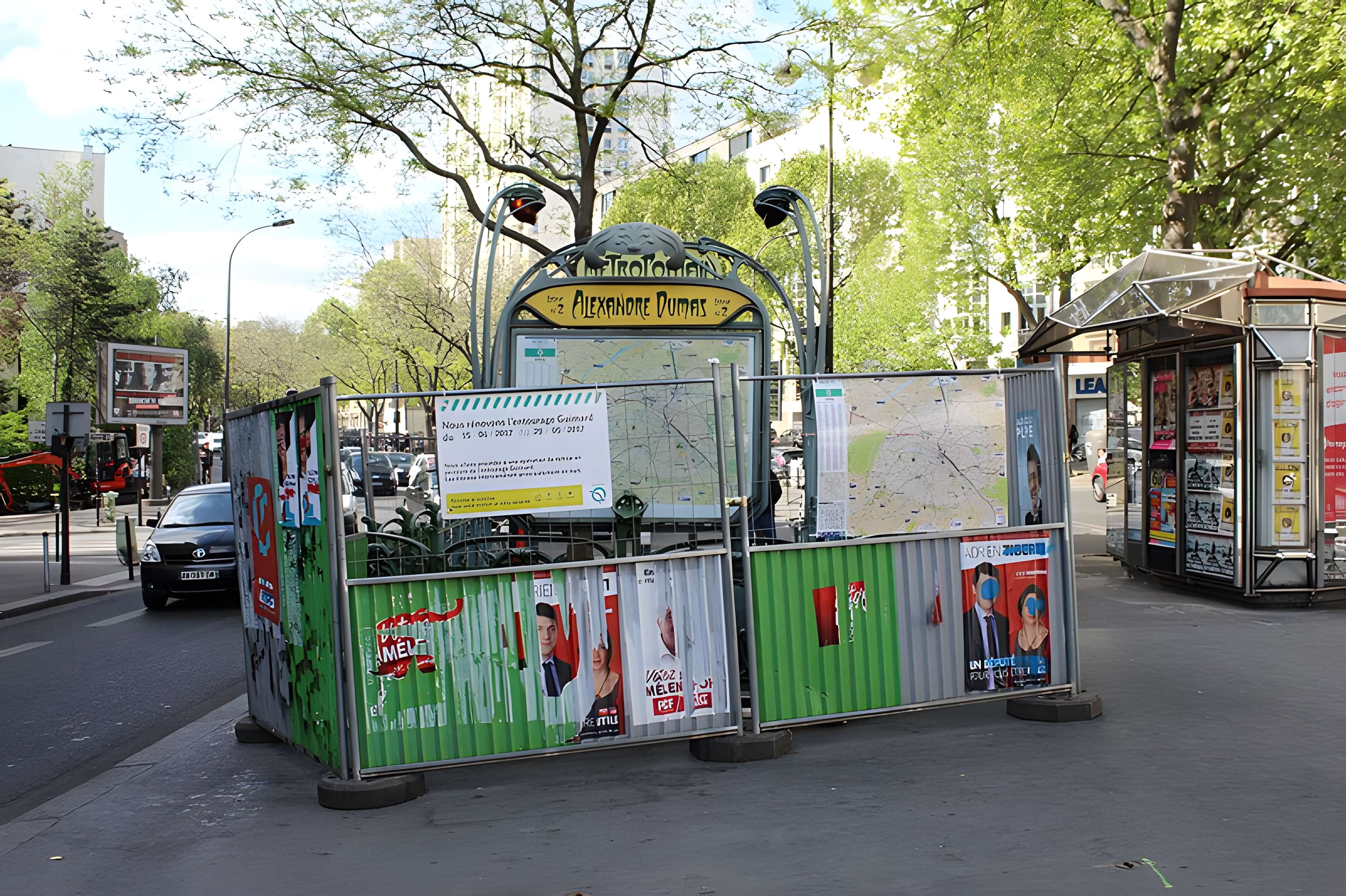 Métropolitain, station Alexandre-Dumas