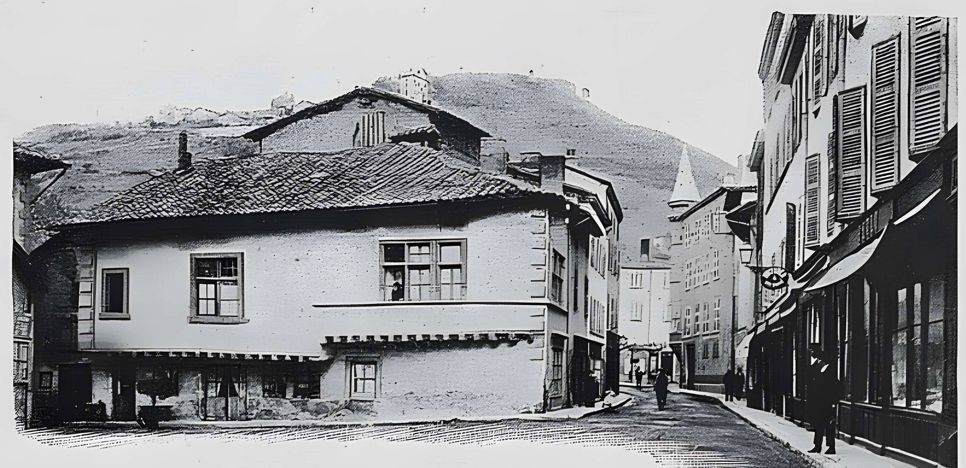 Maison à pans de bois, 54 Rue de la République à Beaujeu