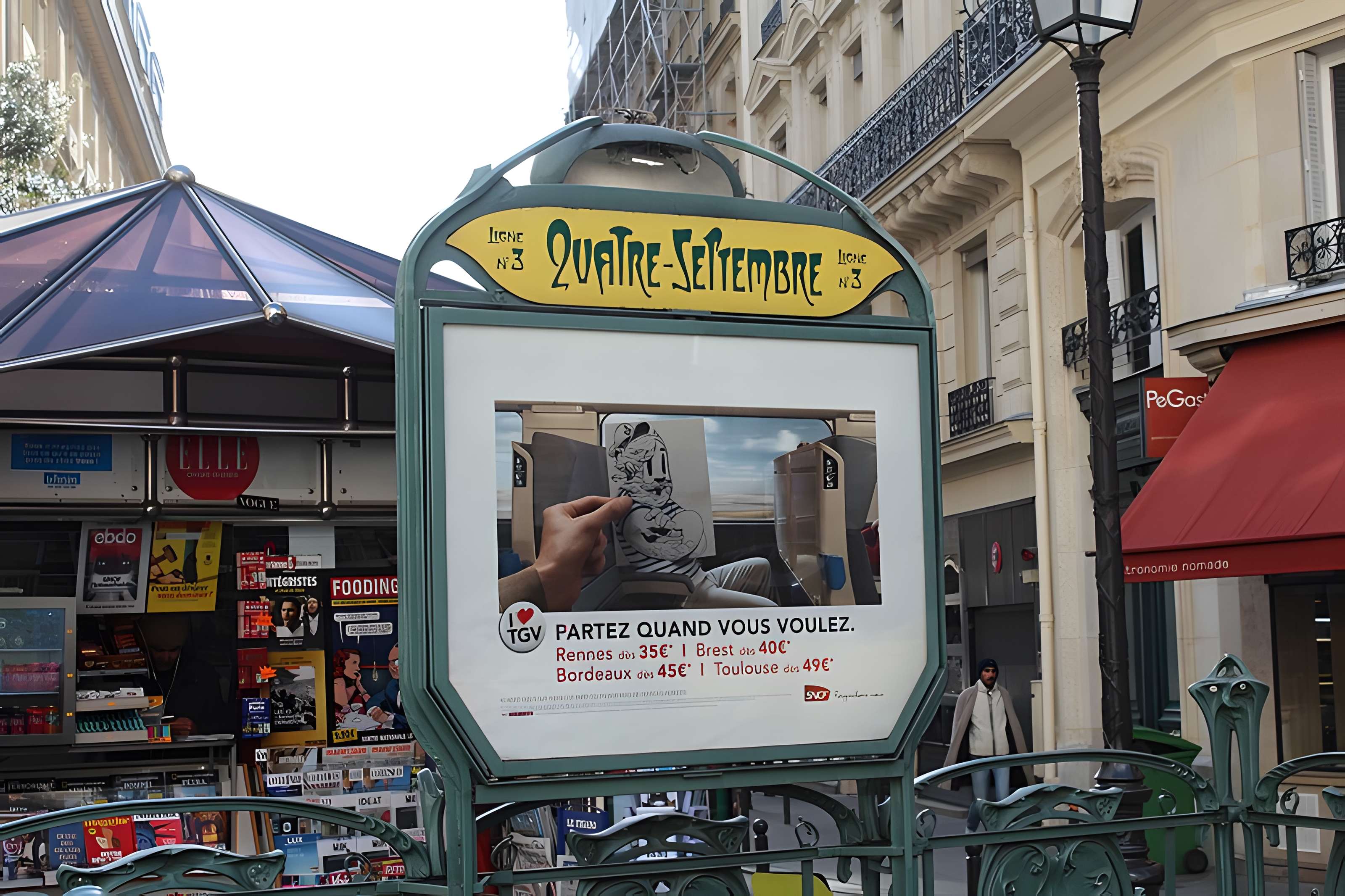 Métropolitain, station Quatre-Septembre