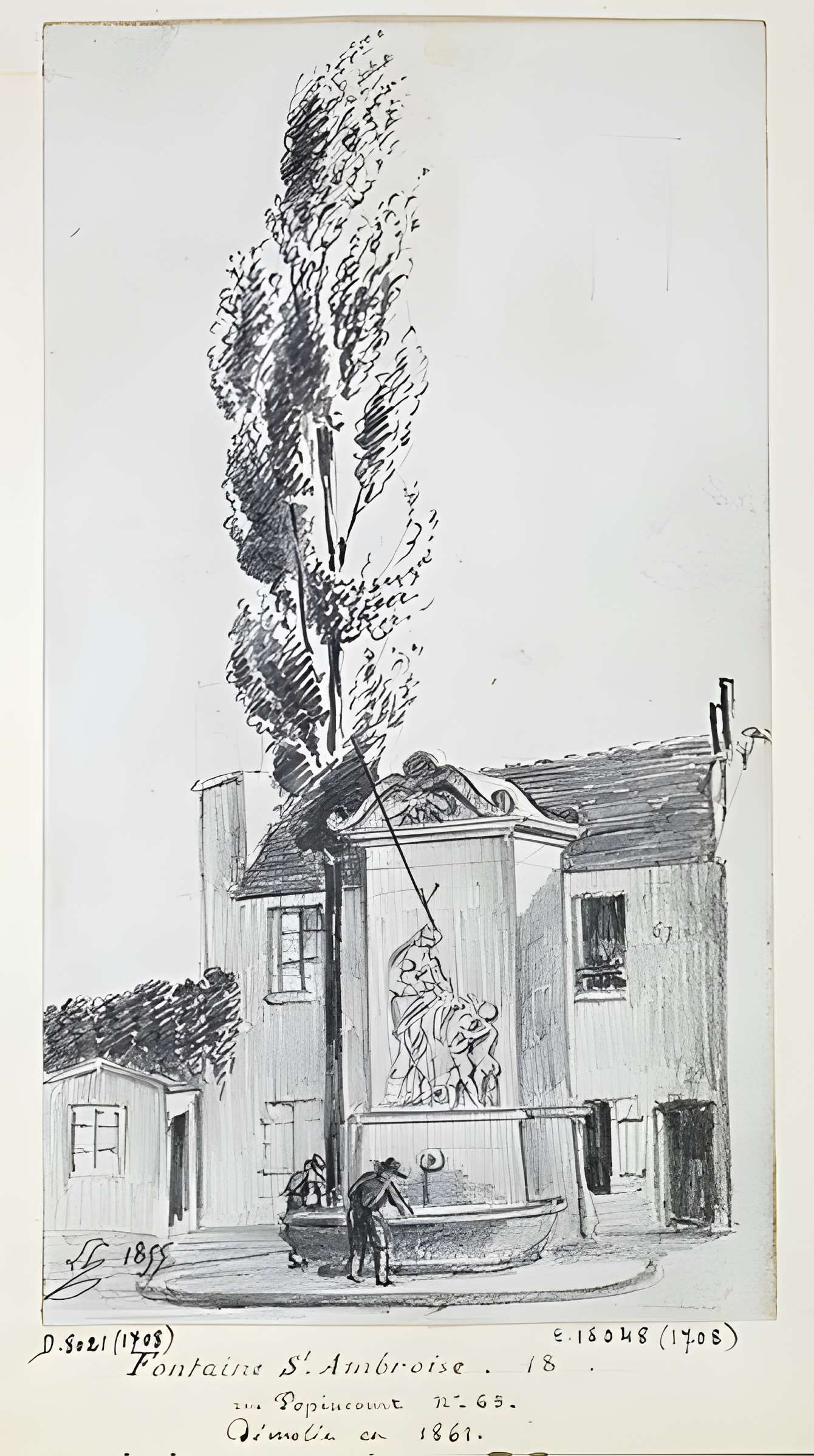 Restes de l'ancienne fontaine Popincourt