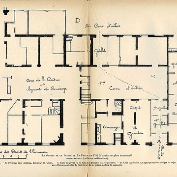 Prison de la Force restes de la
