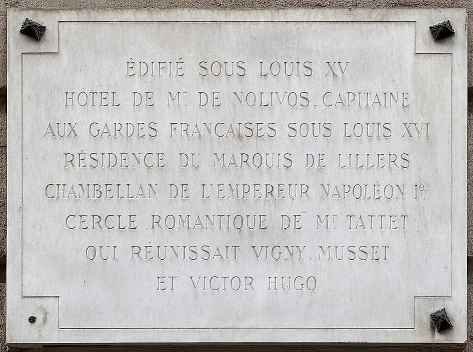 Ancien Hôtel Dosne-Thiers, actuellement bibliothèque Thiers