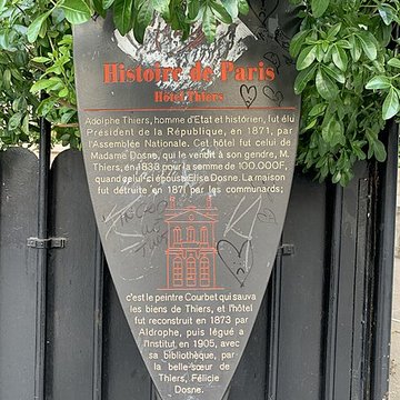 Ancien Hôtel Dosne-Thiers, actuellement bibliothèque Thiers
