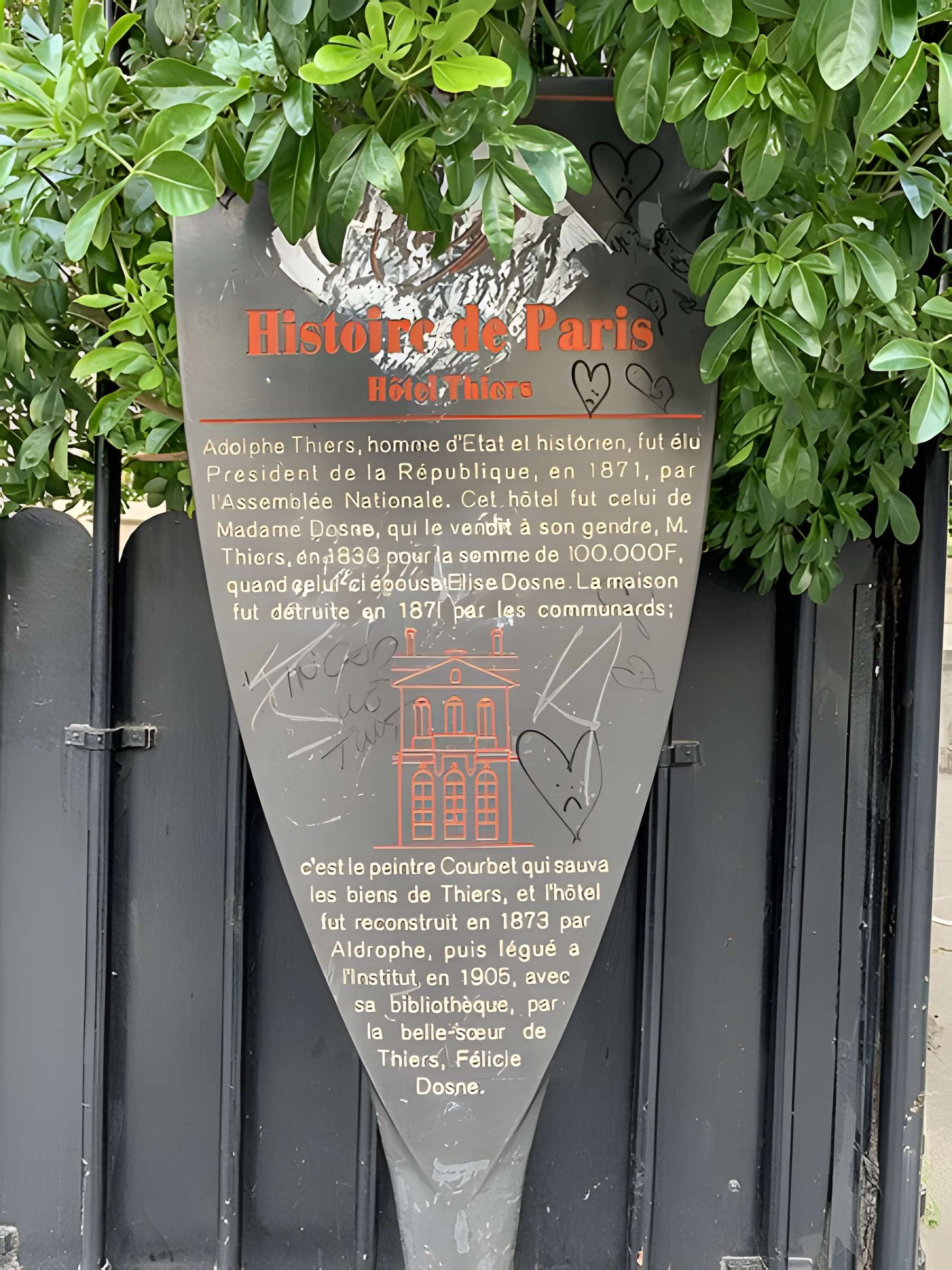 Ancien Hôtel Dosne-Thiers, actuellement bibliothèque Thiers