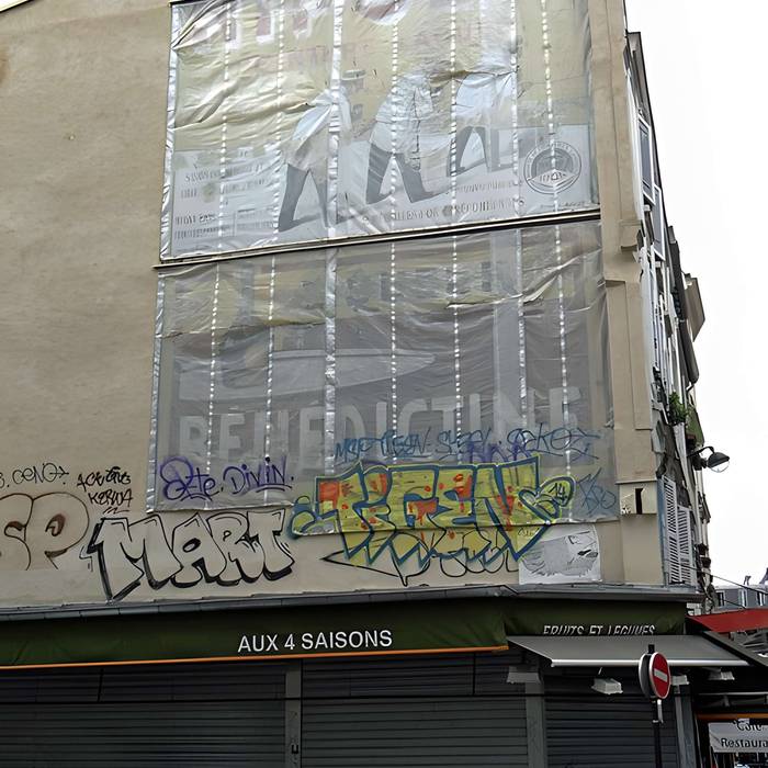 Photo de Immeuble : mur peint