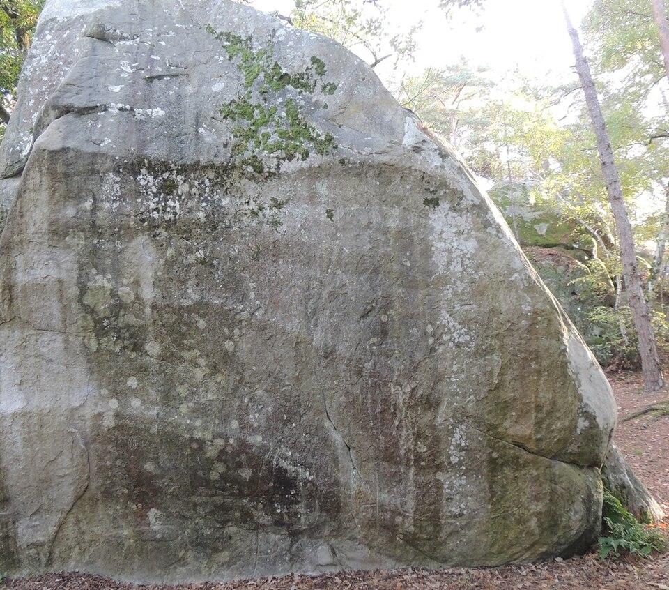 Photo de Vestiges archéologiques de Buthiers  - Rocher gravé et grotte