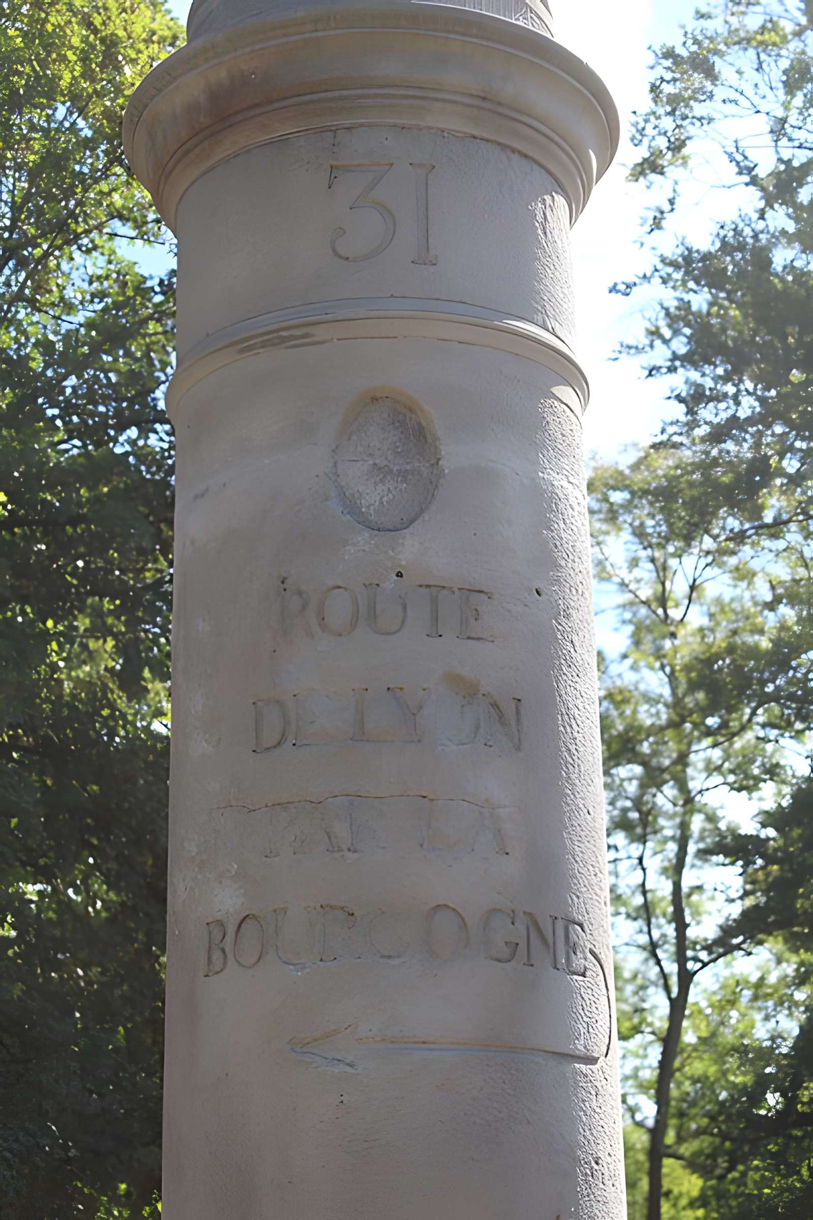 Quatre bornes indicatrices