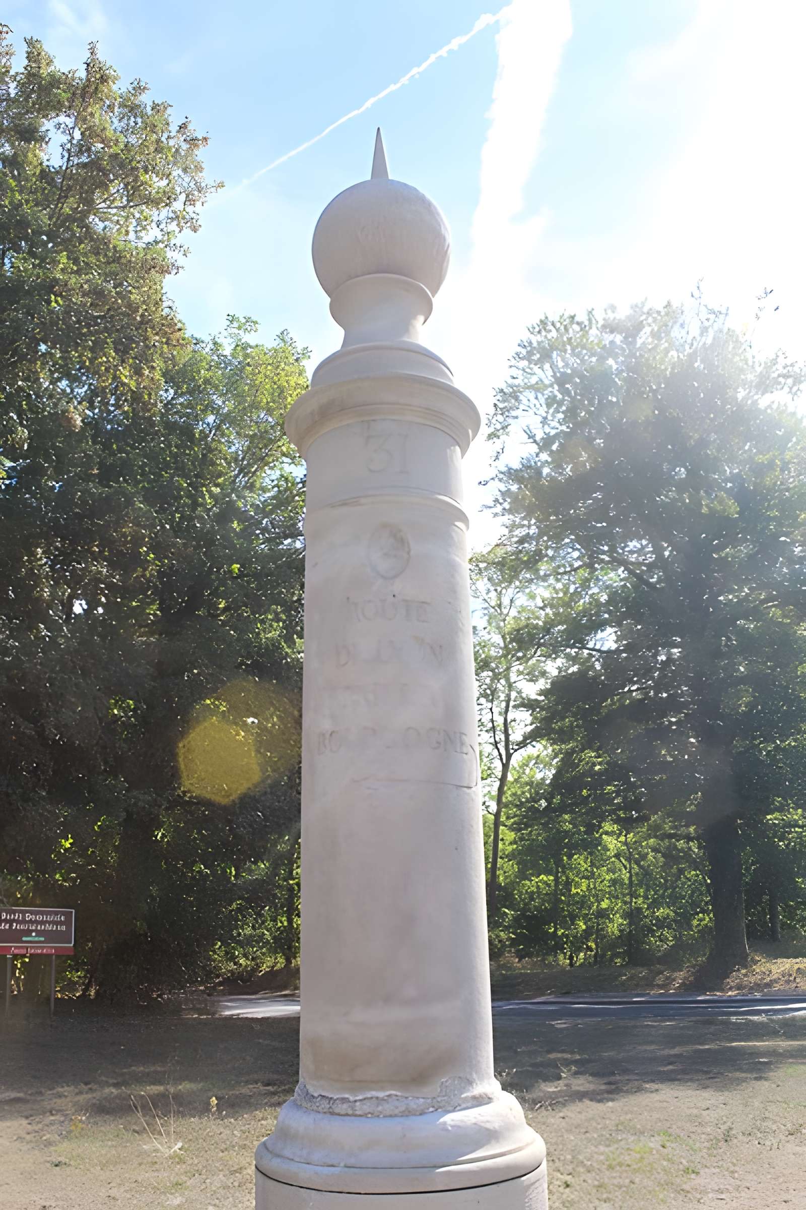 Quatre bornes indicatrices