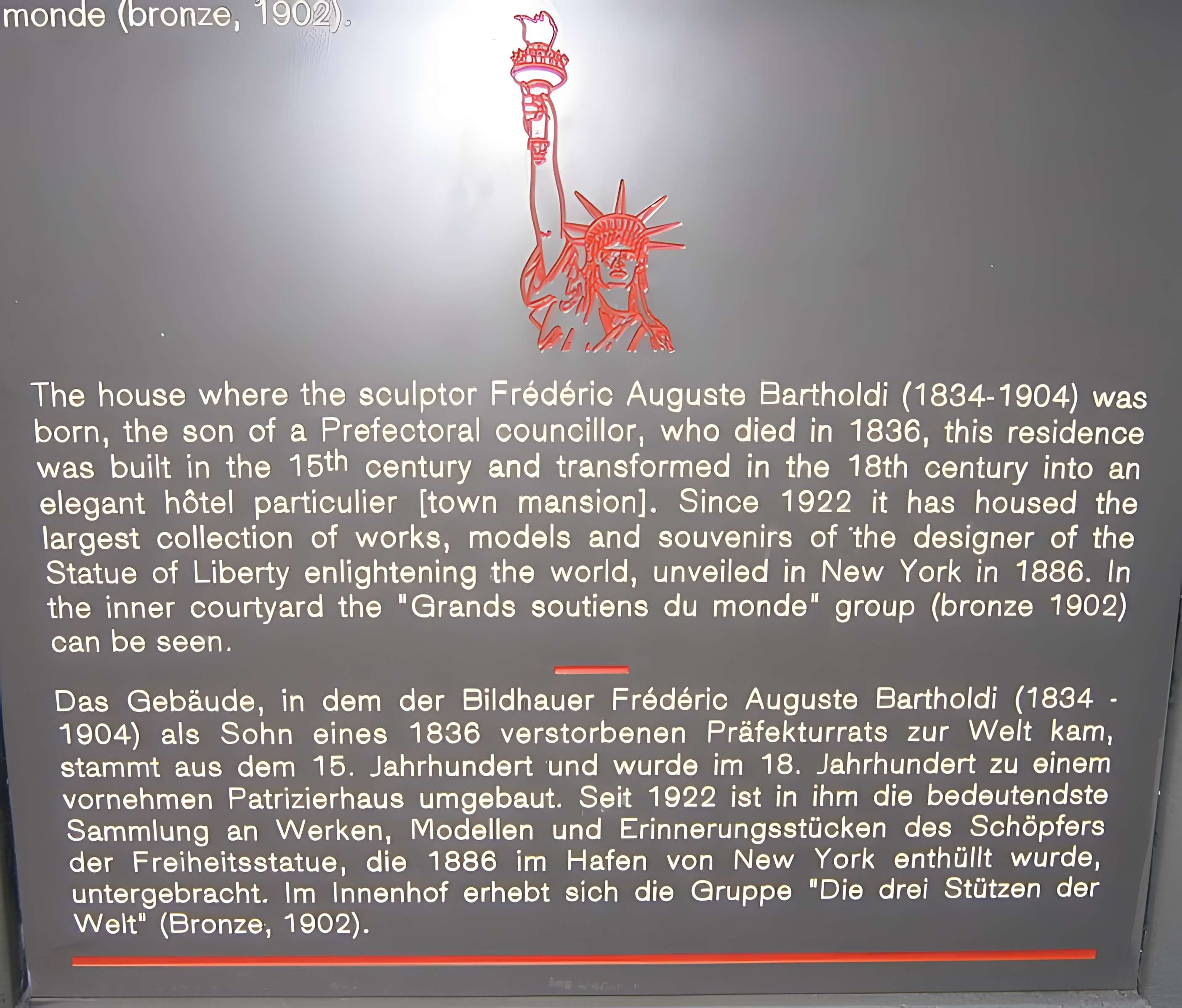 Maison natale d'Auguste Bartholdi à Colmar
