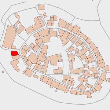 Maison sise face à la porte dEn-Haut à Pérouges