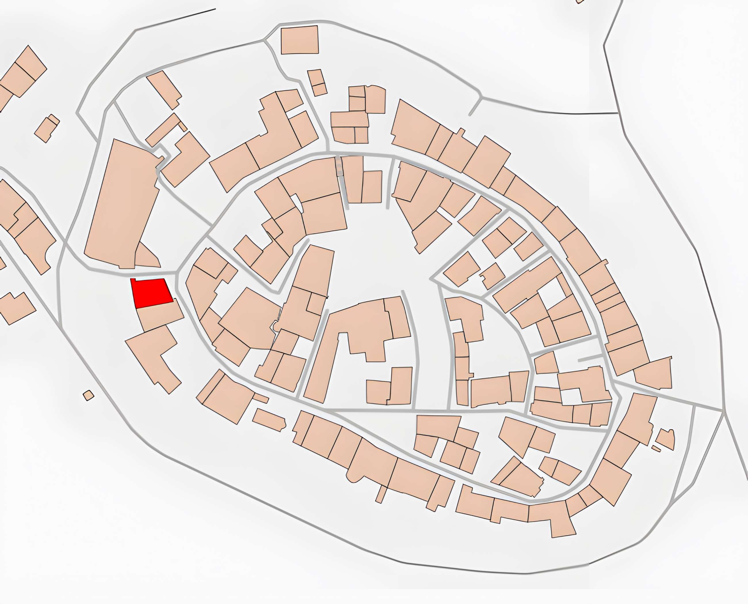 Maison sise face à la porte d'En-Haut à Pérouges