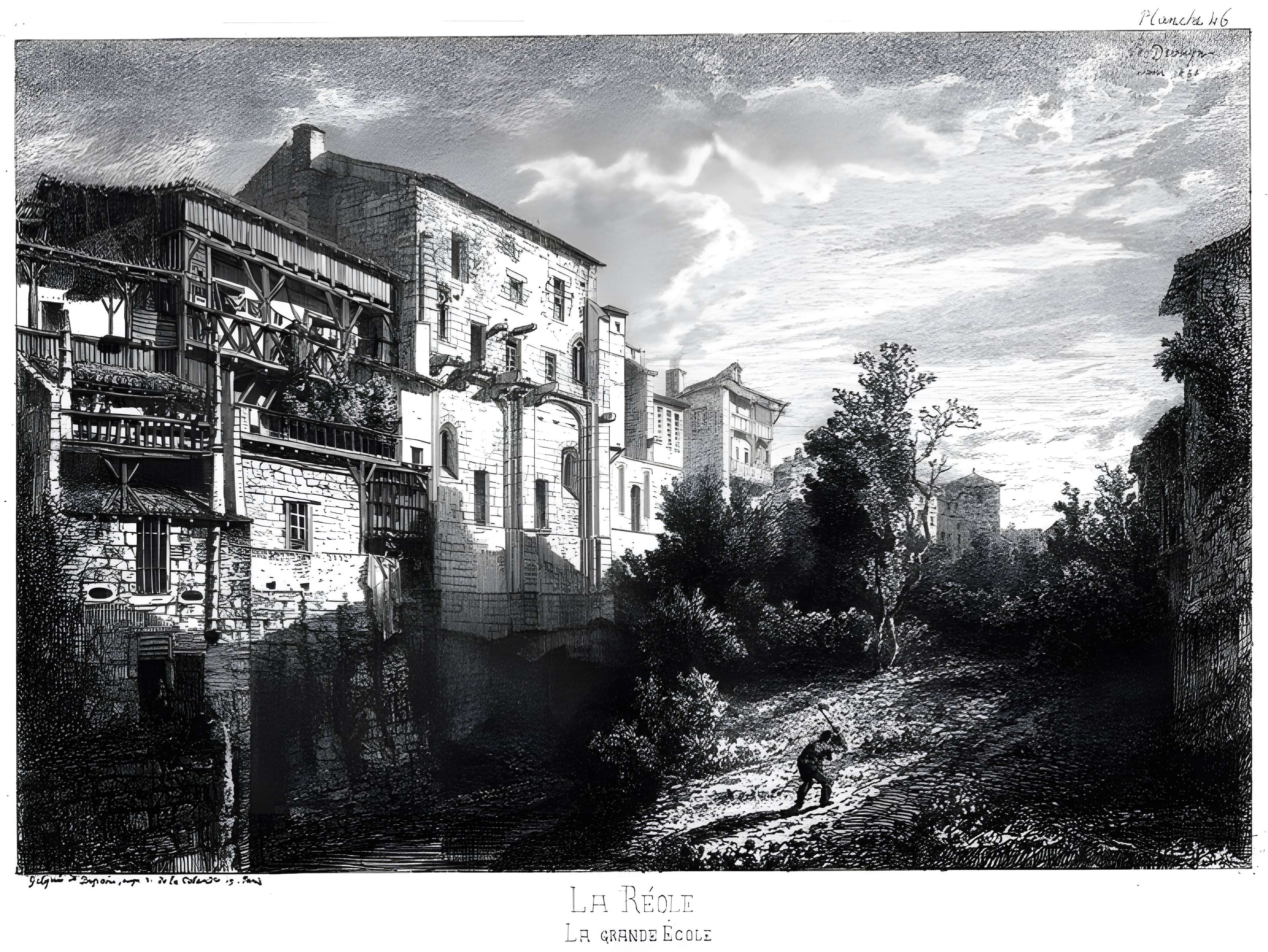 Maisons médiévales à La Réole