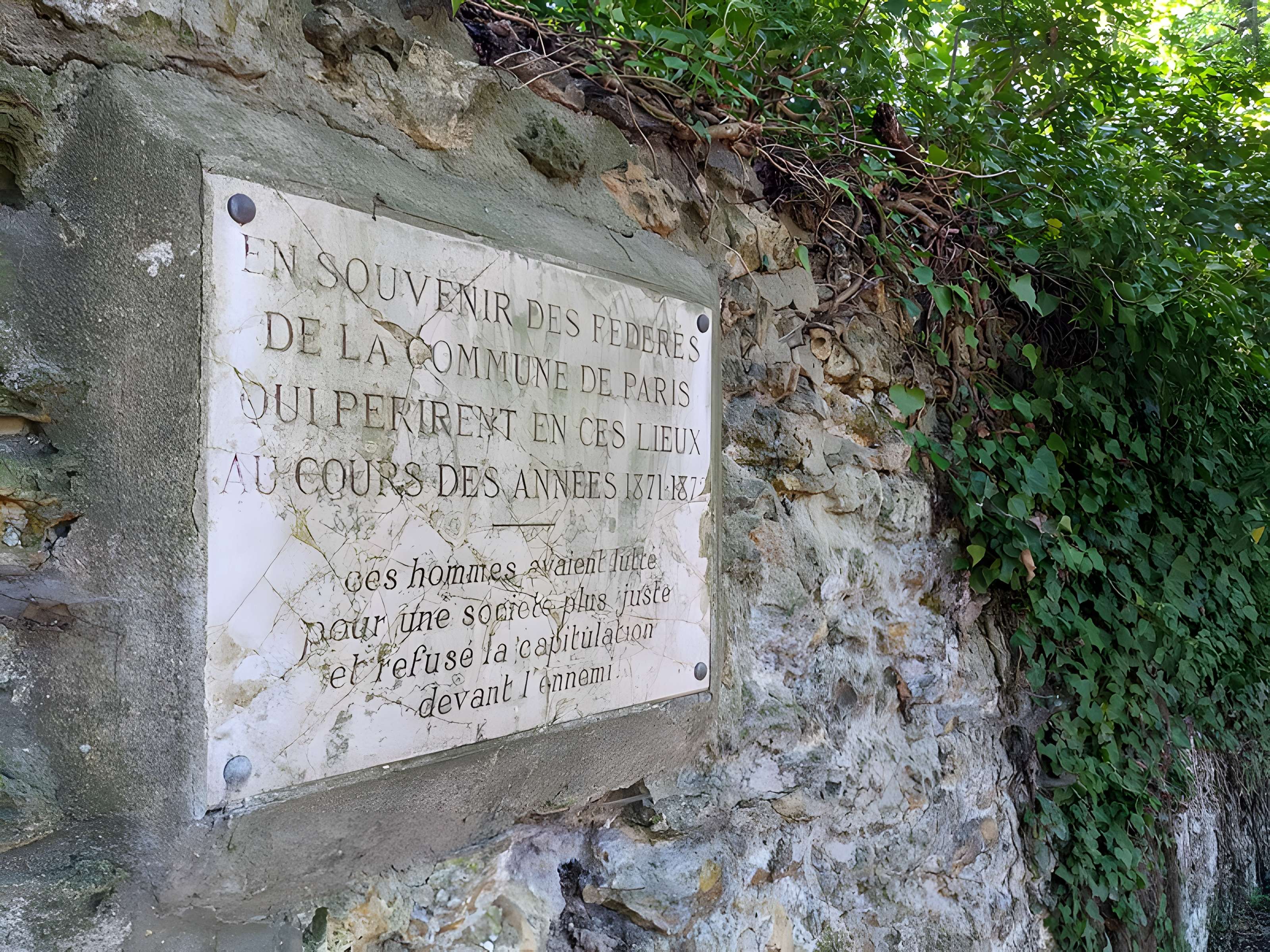 Mur dit des Fédérés