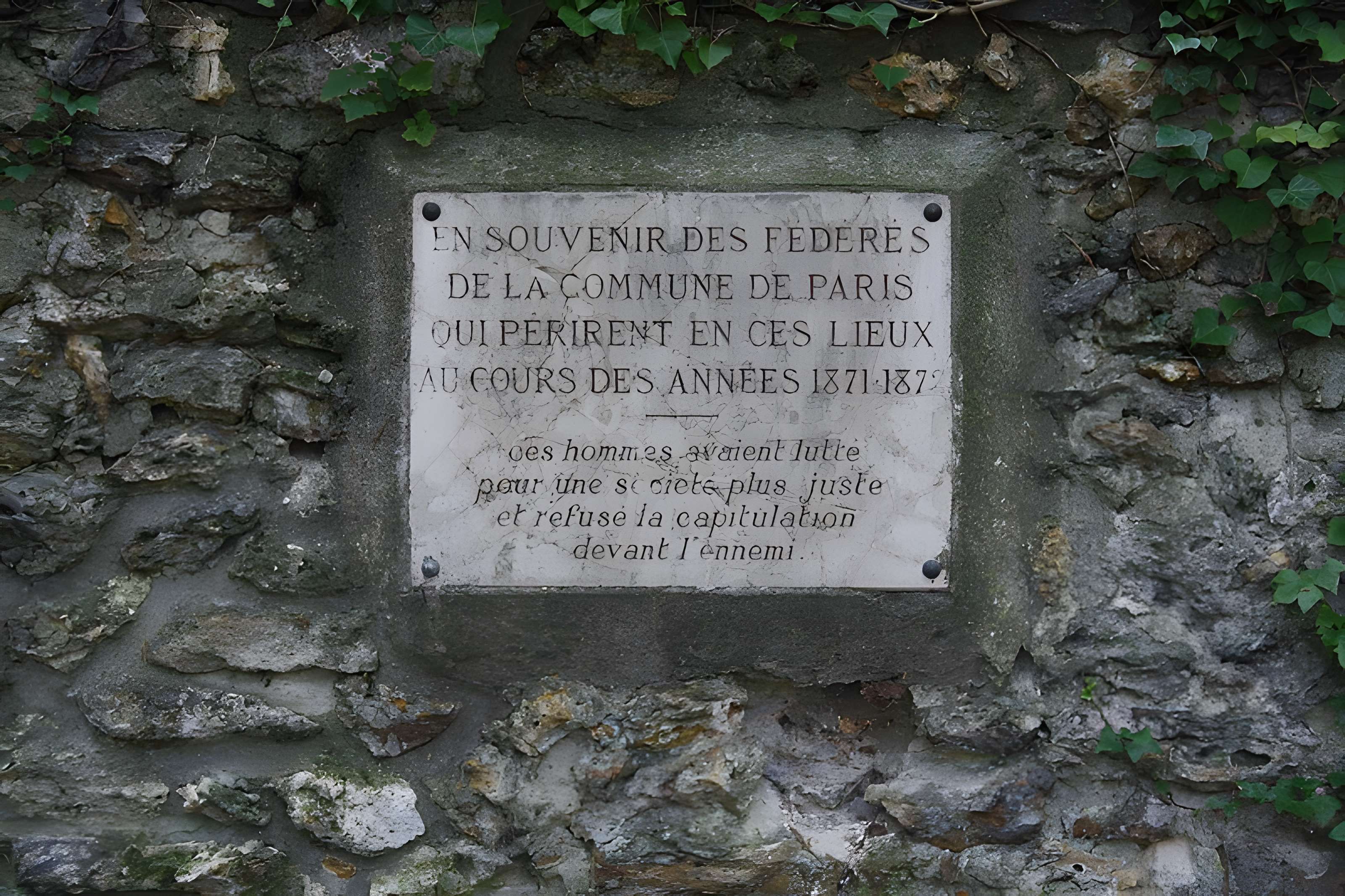 Mur dit des Fédérés