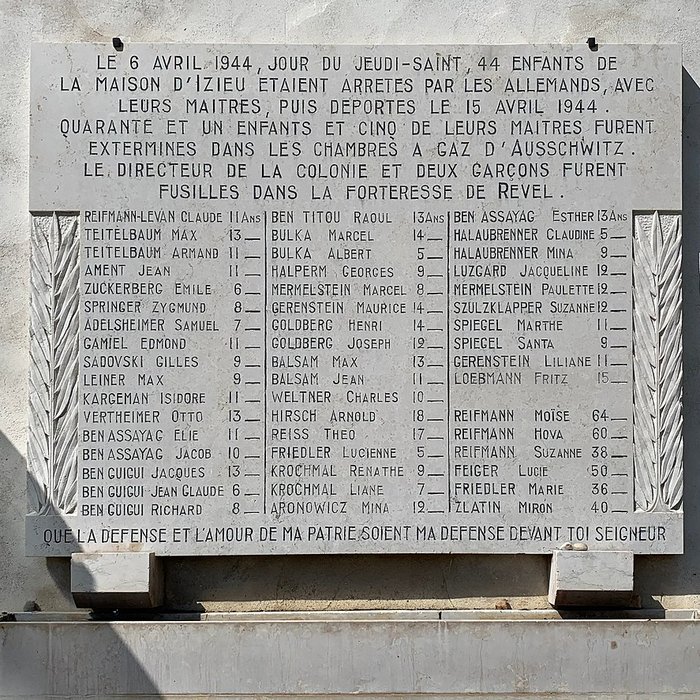 Photo de Mémorial des enfants dIzieu