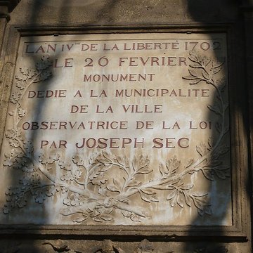 Monument de Joseph Sec à Aix-en-Provence