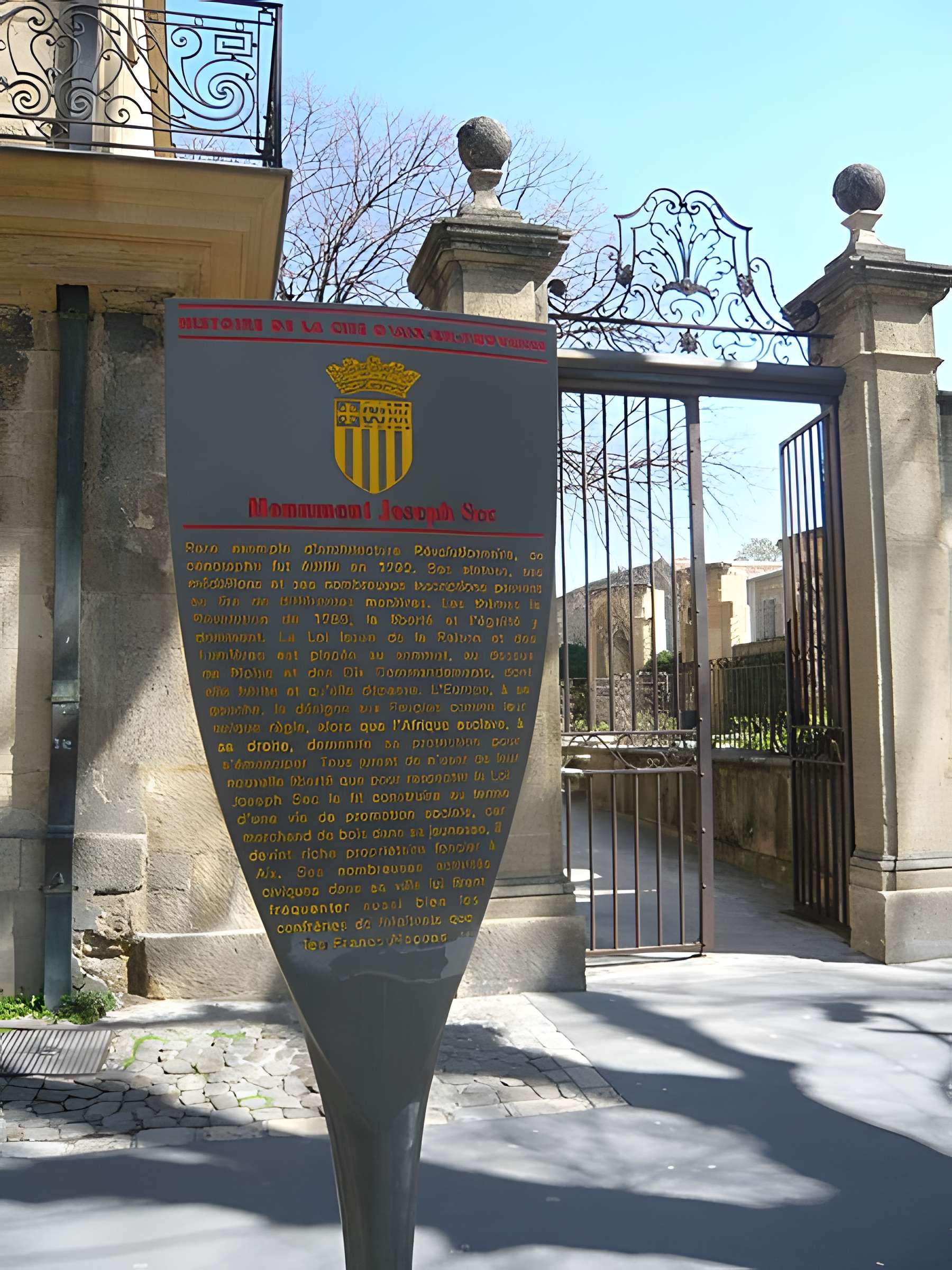 Monument de Joseph Sec à Aix-en-Provence