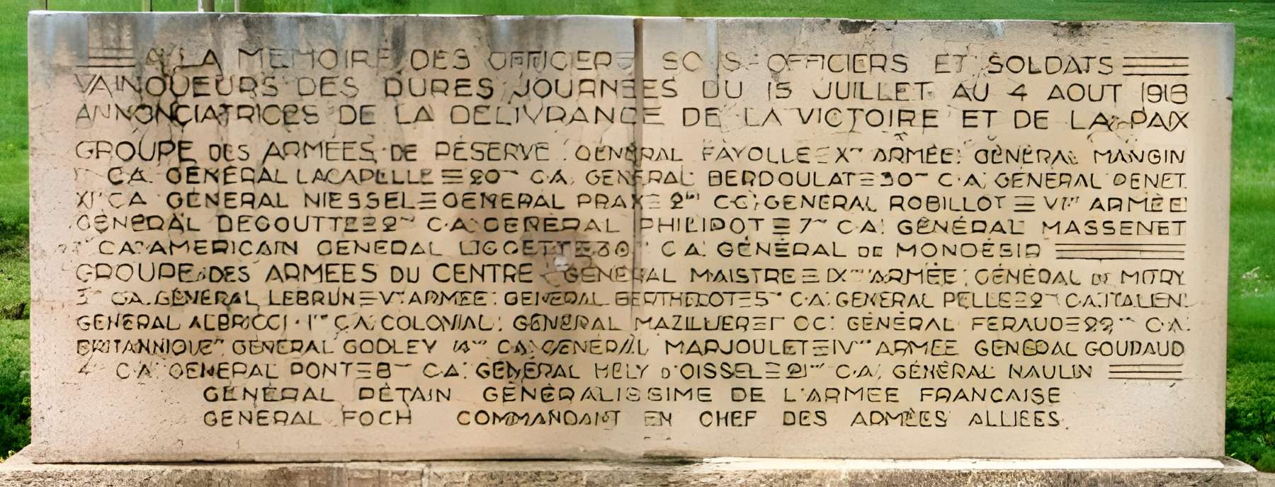 Monument dit des Fantômes commémorant la deuxième victoire de la Marne